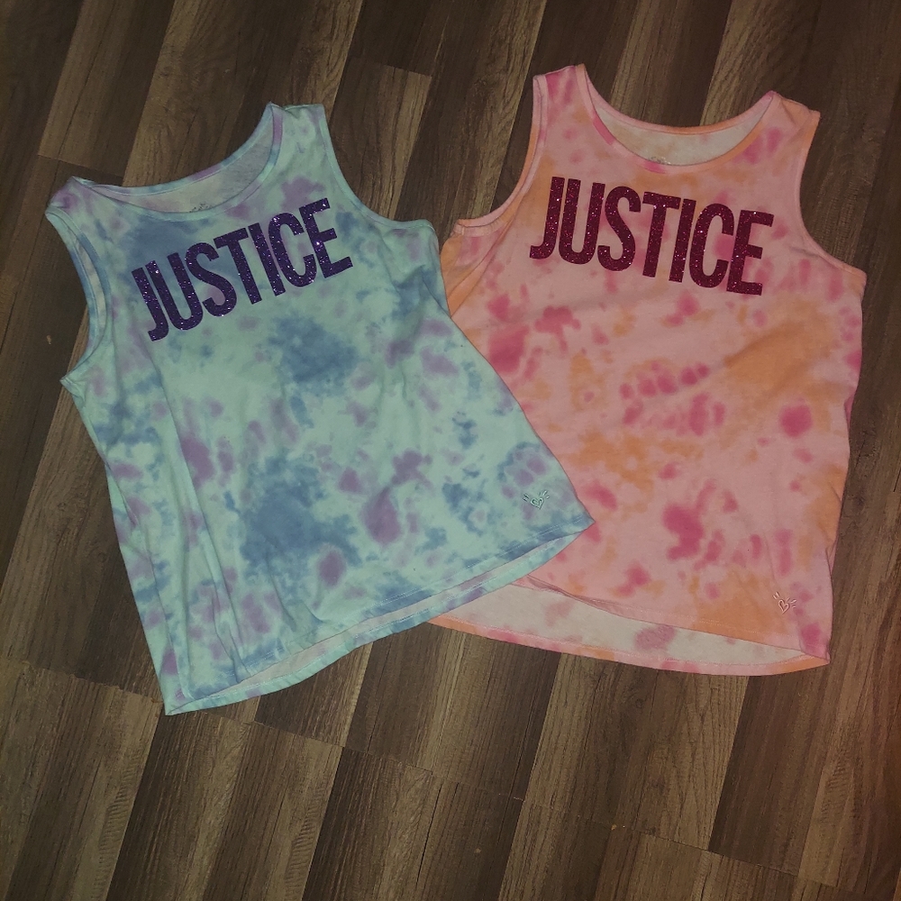 Girls "JUSTICE " tank top BUNDLE